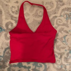 red halter top from hollister